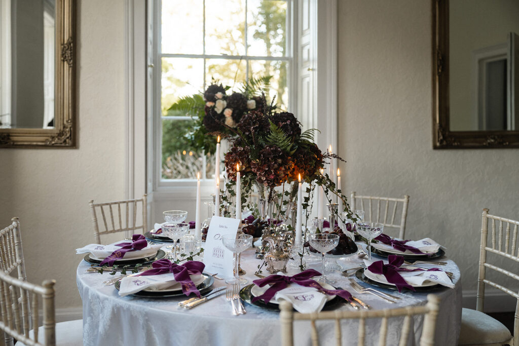 An Elegant Christmas Wedding With Bespoke Monogram Napkins