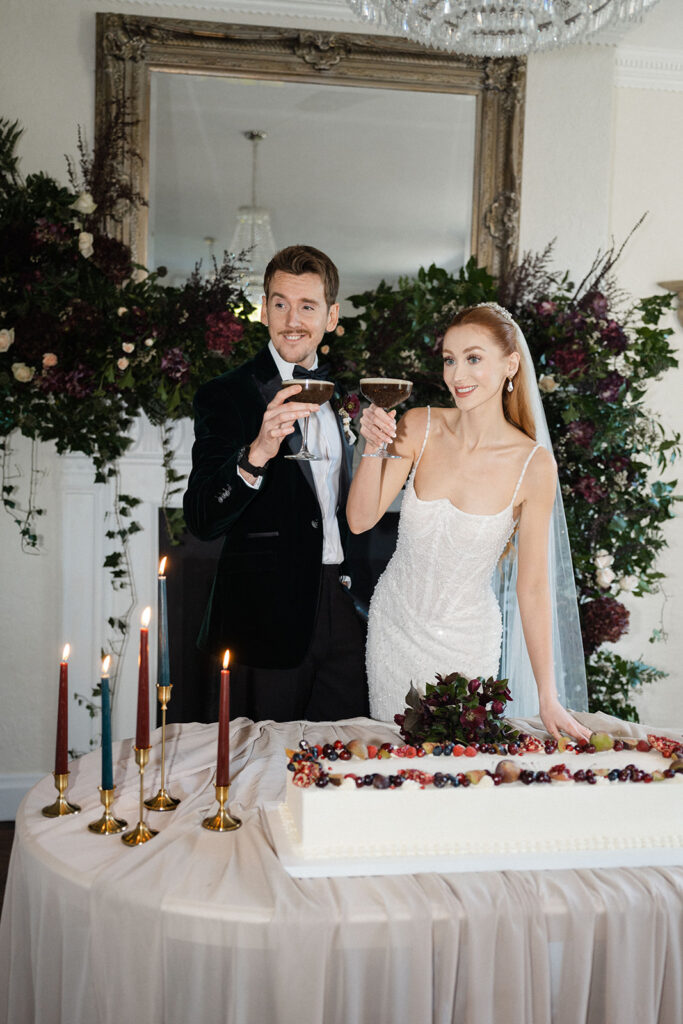 An Elegant Christmas Wedding With Bespoke Monogram Napkins