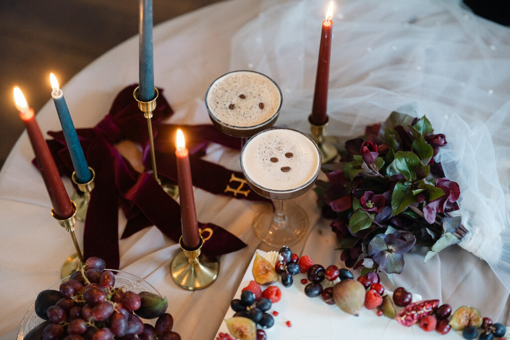 An Elegant Christmas Wedding With Bespoke Monogram Napkins