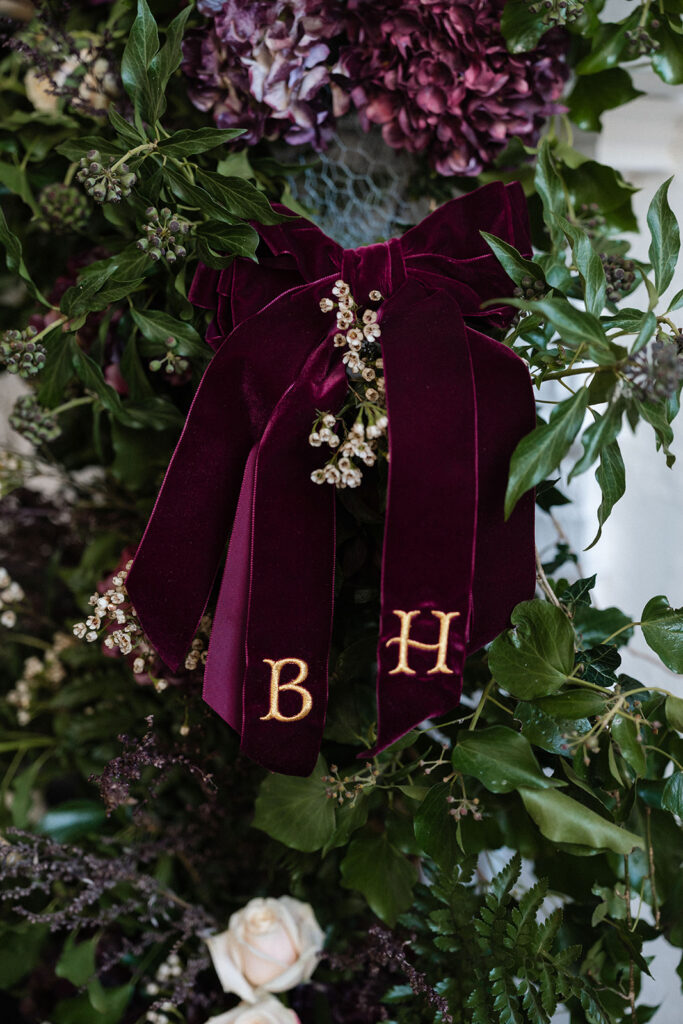 An Elegant Christmas Wedding With Bespoke Monogram Napkins