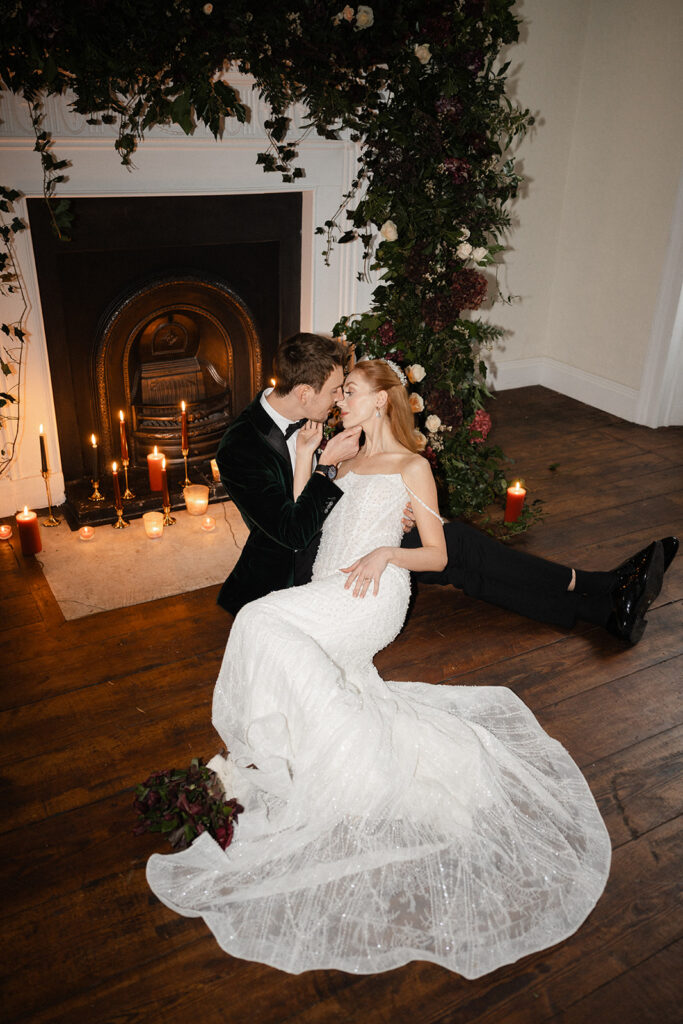 An Elegant Christmas Wedding With Bespoke Monogram Napkins