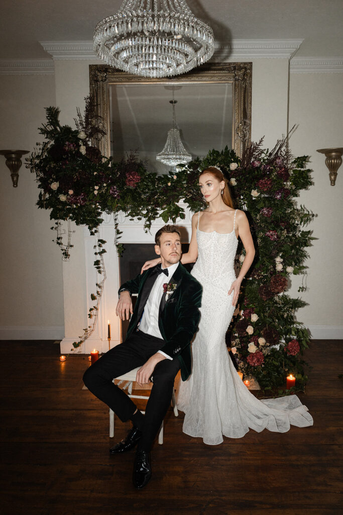 An Elegant Christmas Wedding With Bespoke Monogram Napkins