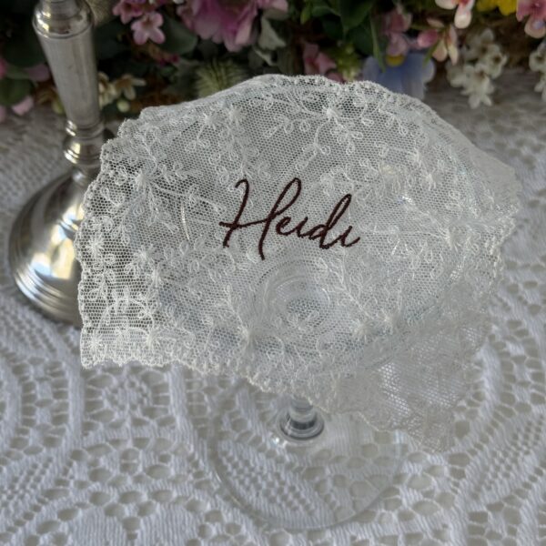 Personalised Lace Coaster