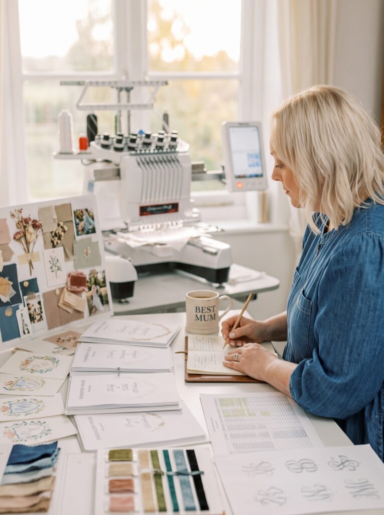 The Embroidered Napkin Company Embroidery Studio Nottingham